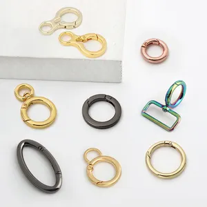 Nolvo World 2 Inch Metal Trigger Openable O Ring Spring Gate O Ring Buckle Clasp Round Carabiner Ring 15Mm Manufacturer