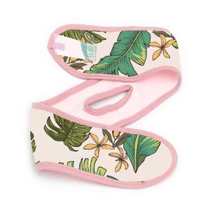 Custom Print Microfiber Fluwelen Schoonheid Huidverzorging Salon Make-Up Cosmetische Gezicht Wassen Spa Hoofdband Met Paardenstaart Gat - Product Image 5