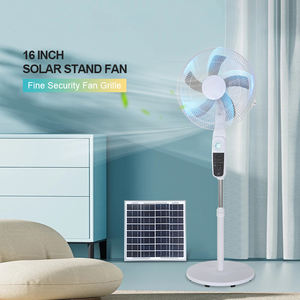 家庭用スタンドファンソーラーパネルとバッテリー充電式AC/DC充電13W 15Wソーラーファン - Product Image 6