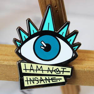 Broche œil <span class=keywords><strong>mal</strong></span>éfique de haute qualité, design créatif et tendance, épingles personnalisées, thème d'horreur amusant, émail dur, épingle à revers - Product Image 1