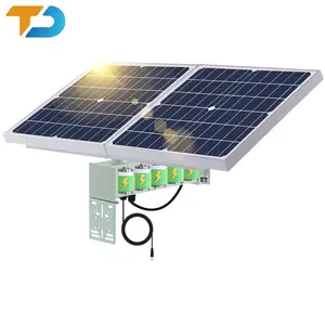 TecDeft caricatore solare con batteria integrata MPPT 30w 30Ah kit pannello solare all'aperto fattoria 5V/12V sistema di energia solare per CCTV