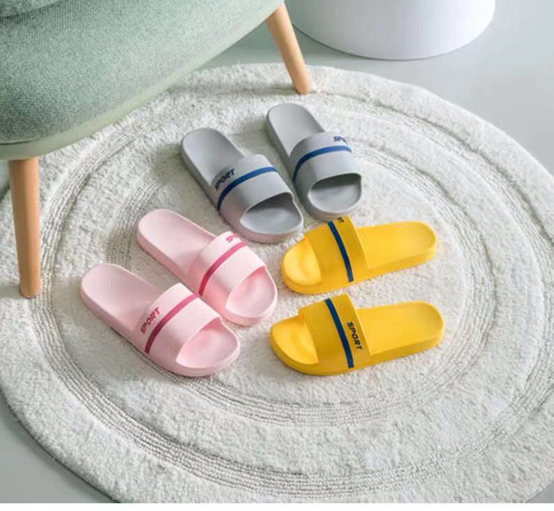 Wholesale Soft Home Slippers Couple Summer Indoor Skid Proof Bathroom Flat Slides Shoes