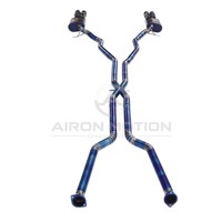 Pour BMW M5 E60 E61 M6 E63 E64 S85 5.0L Performance, échappement Catback en alliage de titane de 1,5 mm avec système Valvetronic, fixation directe par boulons