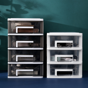 Cajón de almacenamiento de plástico transparente, caja de almacenamiento de escritorio, más popular - Product Image 6