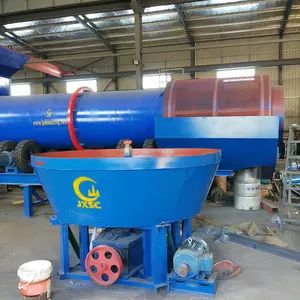 High Efficiency Gold Rock Mining Equipment Small Wet Pan Mill Gold Milling Machine