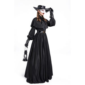 Costume de personnage de <span class=keywords><strong>film</strong></span> d'horreur pour adulte Halloween, Costume de héros de donjon Docteur Corbeau, Bouche de peste - Product Image 4