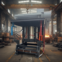 Fourneau de fusion électrique à induction industriel pour la fusion du fer, du cuivre, du bronze, de l'aluminium, de 500 kg à 1 tonne, pour la fusion de l'acier