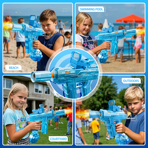 2025 Mini uzi điện tử tự động súng lục nước đồ chơi mới ngoài trời Trò chơi bắn súng bán buôn trẻ em mõm ngọn lửa mõm ngọn lửa - Product Image 4