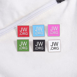 Venta al por mayor de alfileres metálicos esmaltados personalizados <span class=keywords><strong>Jw</strong></span> <span class=keywords><strong>Org</strong></span> alfileres de solapa insignias broches alfileres de esmalte suave personalizados - Product Image 1