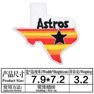 Nouveauté : Patchs brodés pour universités et collèges, à repasser, logo d'équipe sportive <span class=keywords><strong>MLB</strong></span>, patchs pour chapeau - Product Image 6