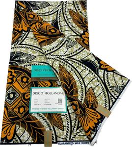 Tissu <span class=keywords><strong>Wax</strong></span> Hollandais Motif Floral Bleu <span class=keywords><strong>Vert</strong></span>, Imprimé <span class=keywords><strong>Wax</strong></span> Africain Ankara, Textile Pur 100% Coton pour Vêtements et Tissus d'Ameublement - Product Image 5