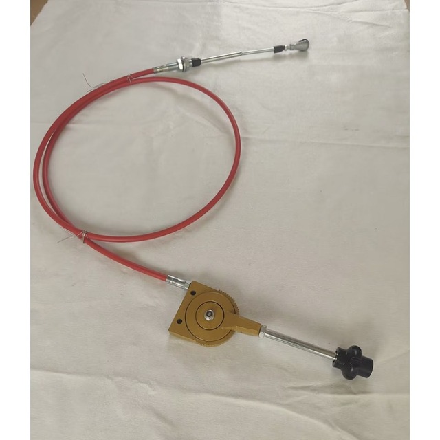 Excavator modified push-pull hand throttle cable controller flameout handle gold