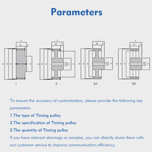Polea de distribución HTD 8M de acero con óxido negro Cdriva, polea de transmisión de 18, 20, 22, 24, 26, 28, 30, 32 dientes - Product Image 3