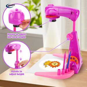 Proiettore di disegno giocattoli Smart proiettore con 32 cartoni animati e 12 pennelli di colore per i bambini imparare il tavolo da disegno per i bambini - Product Image 2