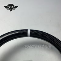 Volant en fibre de carbone adapté pour BMW F01 F02 F03 F04 F06 F07 F10 F11 F12 F15 F16 F18 F20 F25 F26 F30 F32 E60 M3 M5 M6