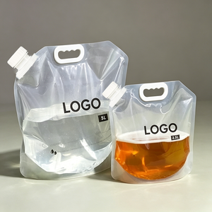 Custom Logo Spout Pouch Stand Up Bag Reusable Plastic Packaging for Juice Water <b>Coffee</b> Milk <b>Liquid</b> Energy Drinks - Product Image 1