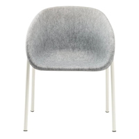 Fauteuil de bureau en feutre PET recyclé, durable et écologique, style moderne, empilable, fauteuil lounge, couleur personnalisable, design sur mesure pour