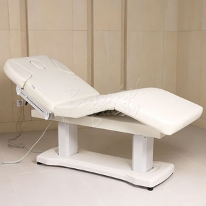 BonnieBeauty BN-A201 <b>Electric</b> Beauty Spa <b>Table</b> 4 Motors Adjustable Leather Facial Bed Headrest for Workshops Facial Applications - Product Image 4