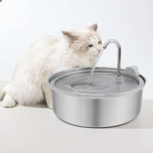 <span class=keywords><strong>Pet</strong></span> Nguồn Cung Cấp Thép Không Gỉ Mèo Và Con Chó Nước Dispenser 3L Chai Nước Đài Phun Nước Với Tự Động Thông Minh Sản Phẩm Vật Nuôi - Product Image 1