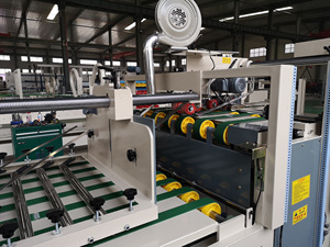 Corrugated Carton Box Semi Automatic <b>Folder</b> Gluer /Folding Gluing Machine Corrugated Box Making Machine - Product Image 6
