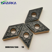Mata Pisau Karbida Berkualitas Tinggi DNMG DNMG15 DNMG1504 DNMG150404 DNMG150408-TM LF9218 untuk Pemrosesan Baja
