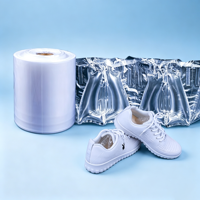 Support de chaussures gonflable PE+PA avec film protecteur transparent de 40 µm, léger et certifié CE, pour remplir les chaussures