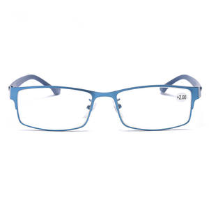 Vente en gros de lunettes presbytes pour hommes 3.0 monture en métal TR90 unisexe printemps temples lunettes de lecture bloquant la lumière bleue lunettes de lecture - Product Image 2