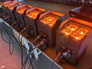 Luz LED Par RGBALC 6 en 1 de 4x20W, Impermeable IP65, Inalámbrica, con Batería, DMX, para Exteriores, Iluminación <span class=keywords><strong>DJ</strong></span> - Product Image 6