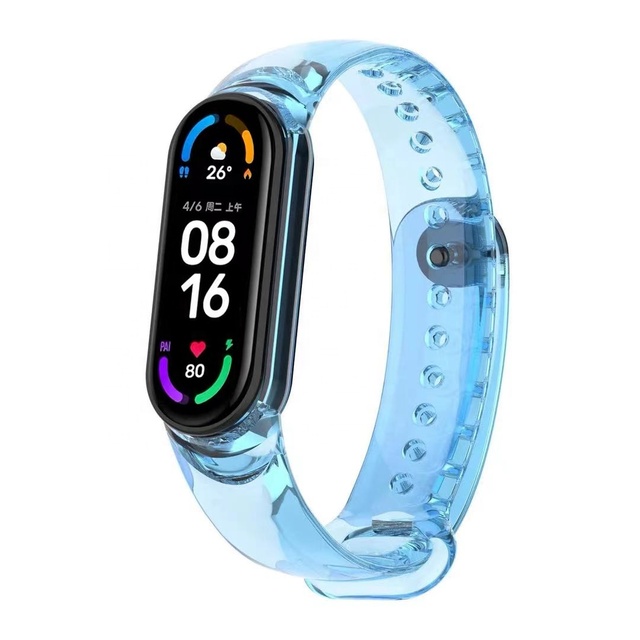 Color Changed Replacement Wristband for Xiaomi Mi Band 8 7 6 Series Mi Band Strap 4 3 5 Silicone Bracelet Xiaomi Mi Band 7