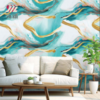 Autocollant mural en marbre moderne imperméable à l'eau Offre Spéciale 1.2x3M épais rouleau de mousse feuille peler bâton marbre carrelage mural autocollants pour la décoration intérieure