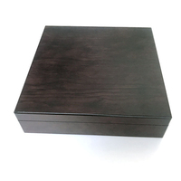 Boîte cadeau multi-usages en bois à motif noyer noir pour téléphones portables et articles de luxe, personnalisable avec logo