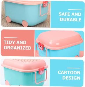 Oem China Wholesale <b>Stackable</b> Durable PP Plastic Food <b>Container</b> Cute Design 1-2L Capacity Living Room <b>Storage</b> Bin - Product Image 2