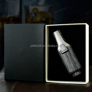 Briquets à cigares personnalisés à flamme unique, vente en gros, briquet torche à cigares en métal coupe-vent - Product Image 6