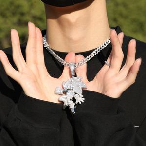 ตัวการ์ตูนคลาสสิกเม่นโซนิคเพชรเพทายอินเทรนด์จี้เครื่องประดับเสน่ห์ - Product Image 2