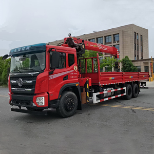 رافعة مستعملة صناعة صينية معدات رافعة 6x4 10 طن رافعة مسطحة مركبة على شاحنة - Product Image 3