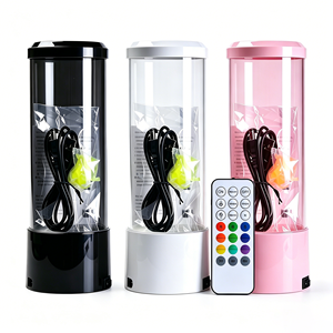 LED Jellyfish Lamp <b>USB</b> ABS Remote Control E26/E27 Seven-Color Mood <b>Light</b> Dimmable Creative <b>Night</b> <b>Light</b> Desk Decoration - Product Image 2