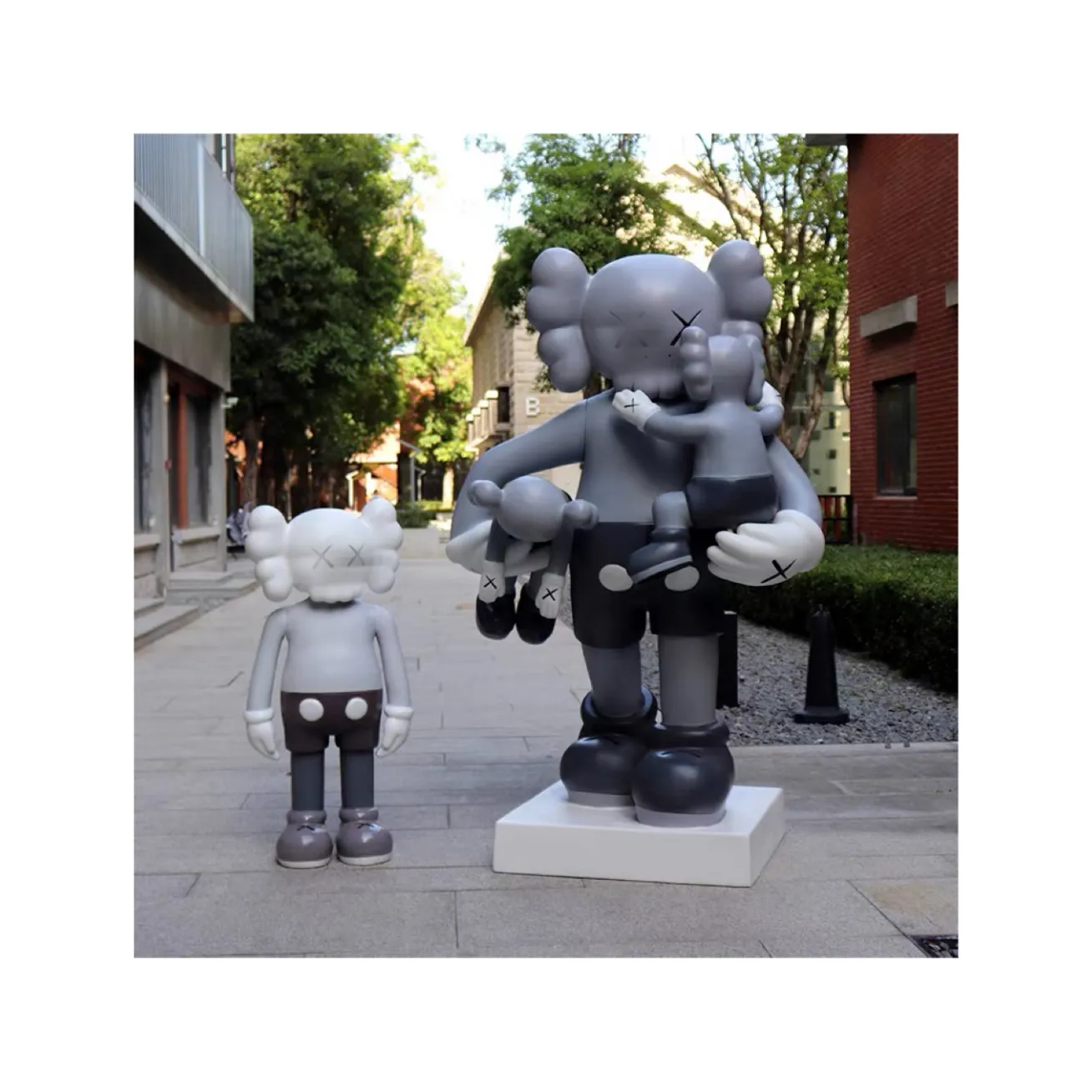 Venta caliente de gran tamaño de 4 pies de pie Kaw Street Art estatua decoración de interiores escultura de arte Pop
