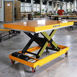 Mesas elevadoras de tijera portátiles hidráulicas eléctricas móviles con ruedas - Product Image 1