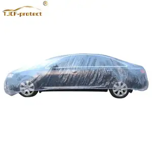 Water Proof Fabrikant Plastic Wegwerp Universele Soft Clear Verschillende Grootte Auto Cover