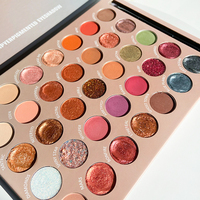 Palette d'ombres à paupières, maquillage en gros, marque privée, 35 couleurs, carnet personnalisé, livre d'ombres à paupières, marque privée