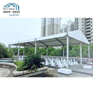 Dôme géodésique de camping en aluminium noir, tente de type arche, polygone, hexagone, octogone, <span class=keywords><strong>barnum</strong></span>, 6x15m, 6x18m - Product Image 4