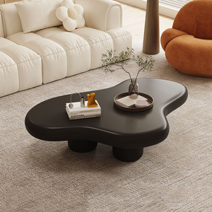 Table basse en bois INNOVA durable et détachable en forme de nuage blanc, design décoratif, montage facile, mobilier moderne pour la maison - Product Image 2