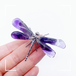 Libellules en <span class=keywords><strong>cristal</strong></span> sculptées à la main en gros - Product Image 3