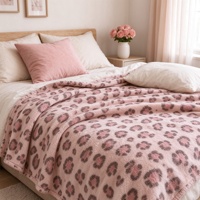 Couverture d'hiver douce en flanelle et peluche, 80*120cm, portable, motif personnalisé, prix de gros