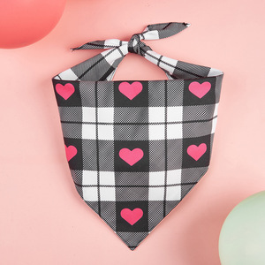 New Valentine's Day Bib Heart Pet <b>Dog</b> Triangle <b>Scarf</b> - Product Image 3