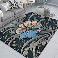 Tapis en velours cristal pour salon et chambre à coucher, tapis décoratifs luxueux, tapis décoratifs pour salon