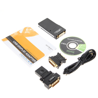 Adaptateur vidéo multi-affichage USB 2.0 UGA USB2.0 vers DVI VGA HDMI extension de carte graphique externe convertisseur de moniteurs de miroir