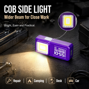 Portable Outdoor Camping Ultra Bright <b>LED</b> Torch with 395nm UV Light Rechargeable Digital Display Slim EDC Flashlight - Product Image 5