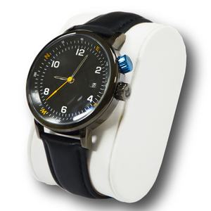 Venta caliente <span class=keywords><strong>Reloj</strong></span> de pulsera <span class=keywords><strong>Reloj</strong></span> <span class=keywords><strong>solar</strong></span> Deporte Acero inoxidable Muñeca Correa de cuero de vaca Brújula <span class=keywords><strong>Reloj</strong></span> <span class=keywords><strong>solar</strong></span> para hombres - Product Image 2