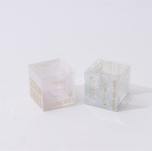 Cube Acetate Box Transparent PET Cosmetic Packaging Clear PVC packing Boxes